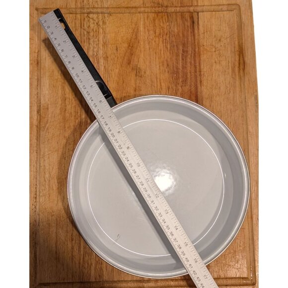 Vintage Strawberry Enamel Fry Pan Black Handle - Picture 11 of 16